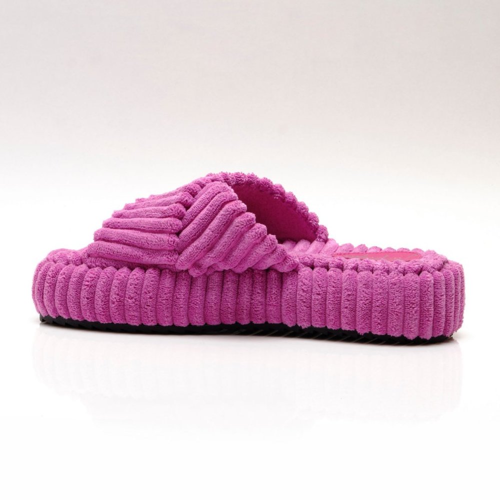 🎉LAST CHANCE🎉 FREE PEOPLE Two Days In Ibiza Terry Slides / Orchid - Picture 5 of 12